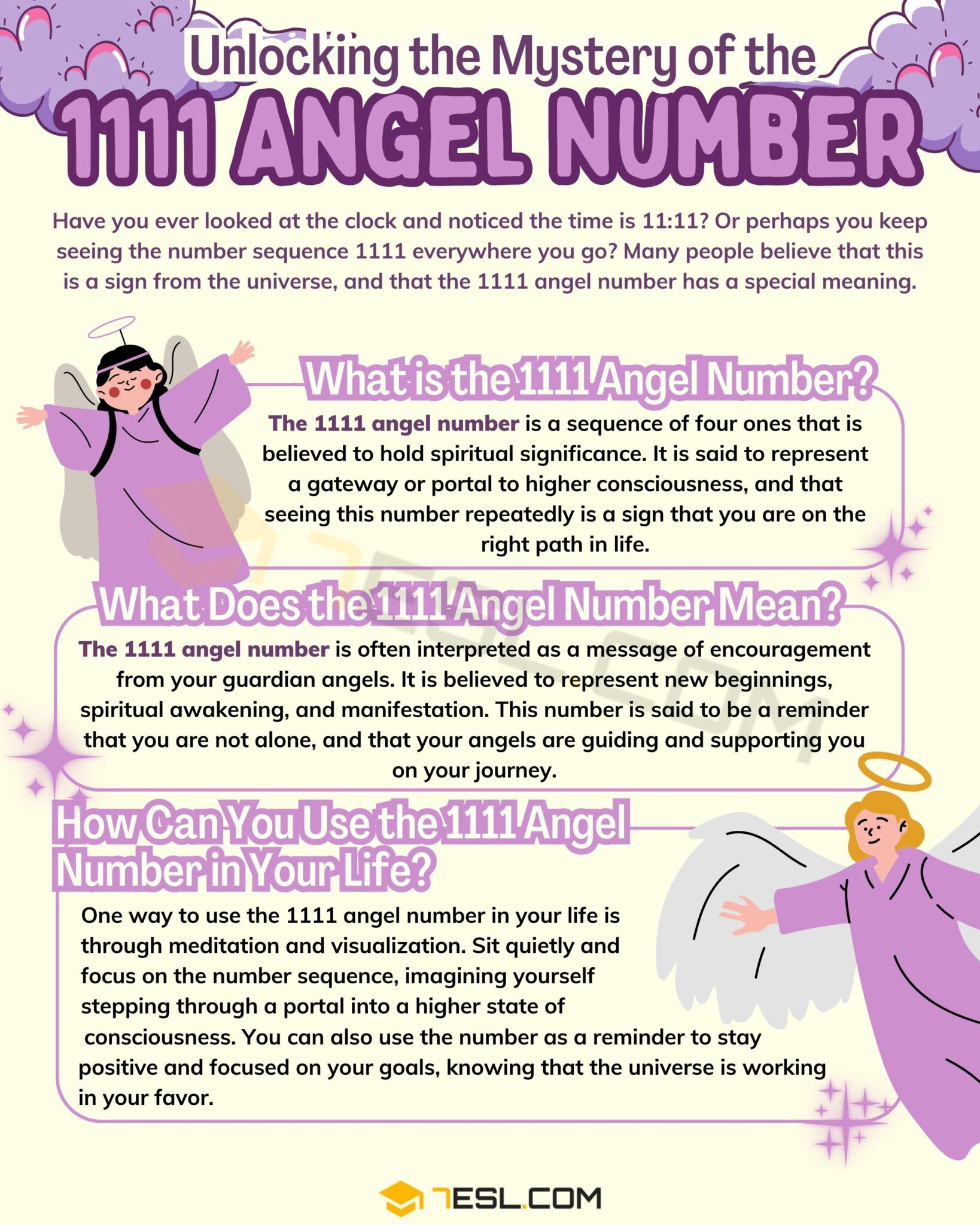 1111 Angel Number Meaning
