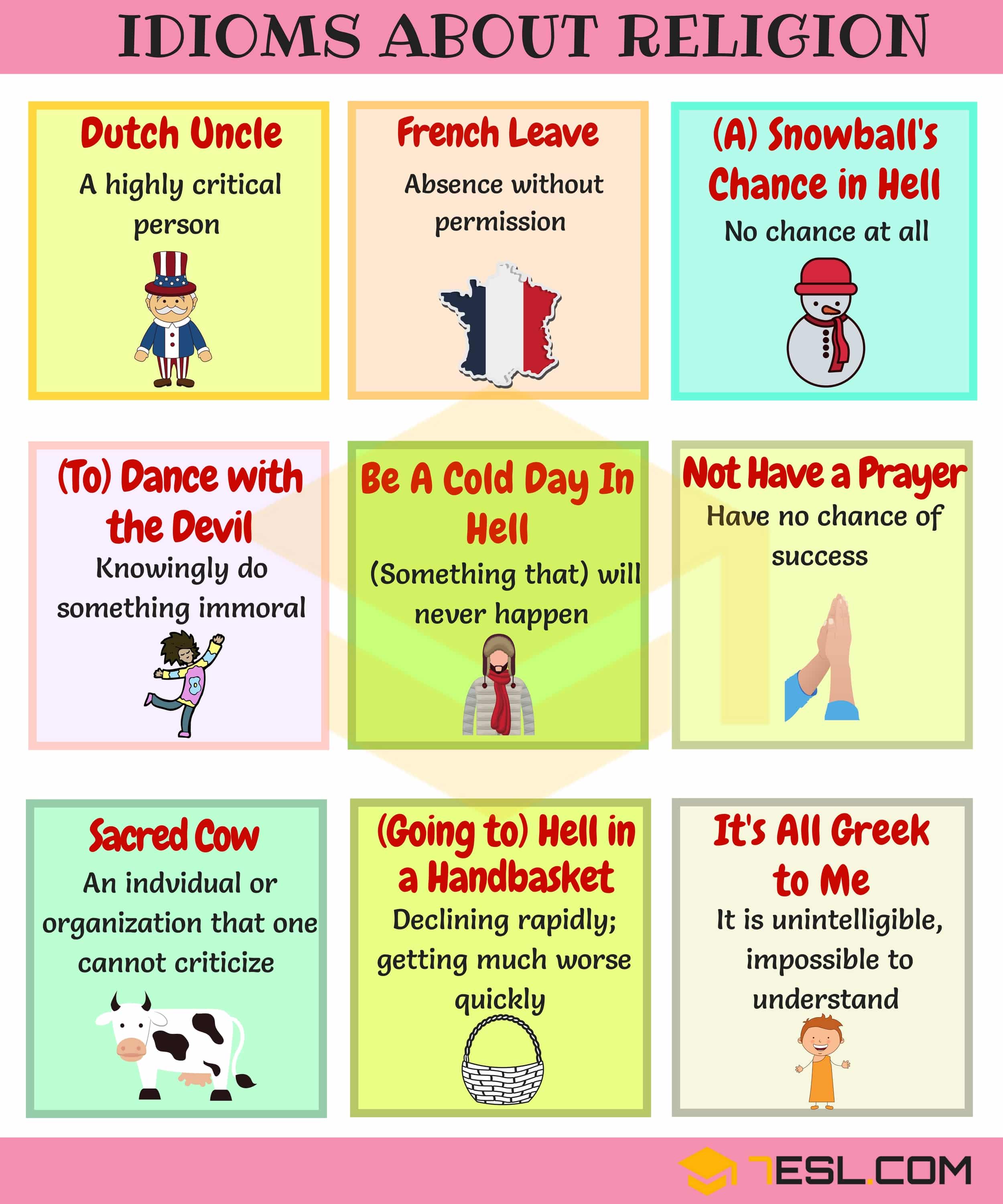 Religion and Ethnicity Idioms