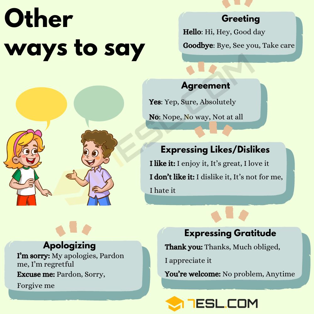Other Ways to Say
