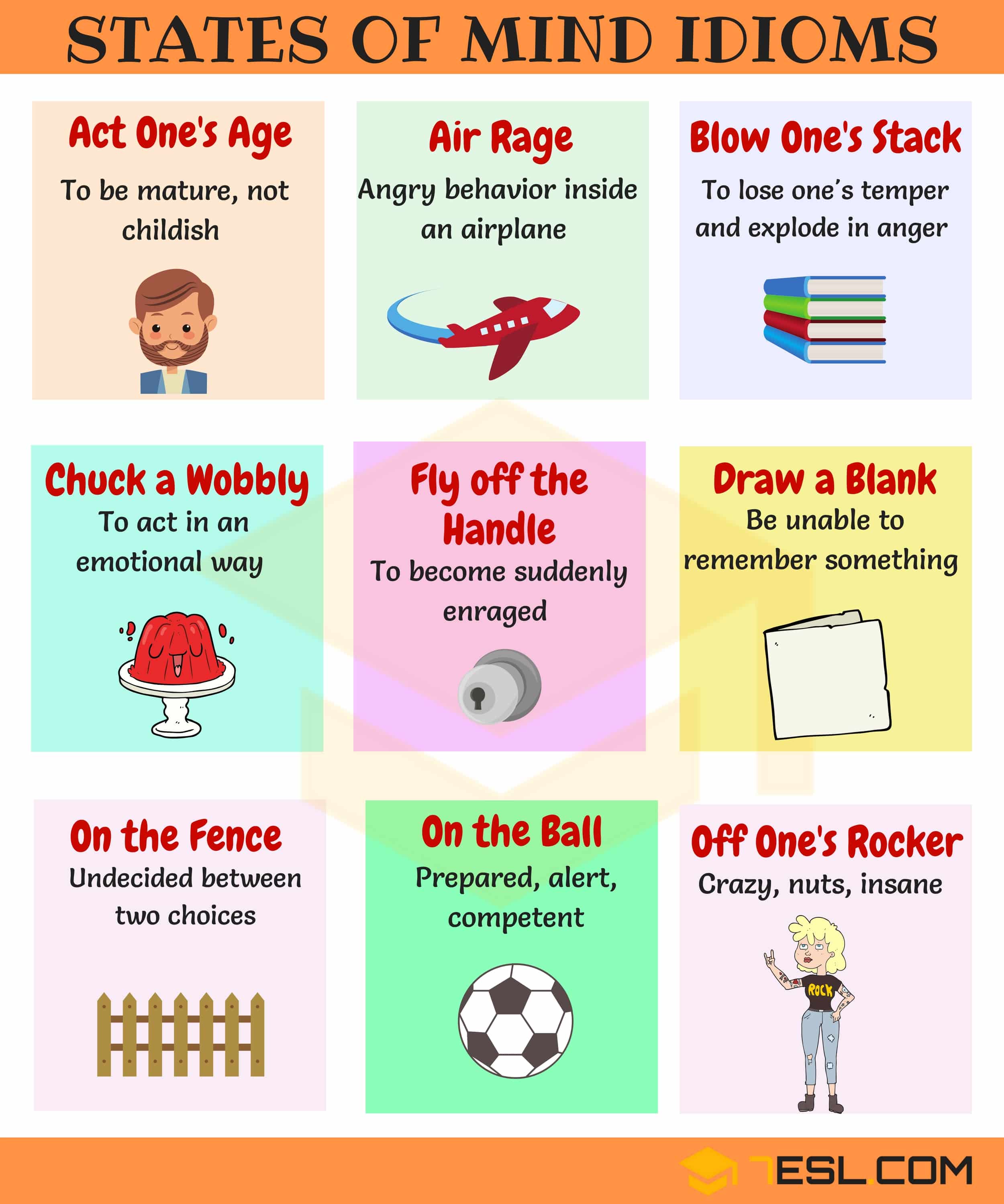 Feelings and Emotions Idioms