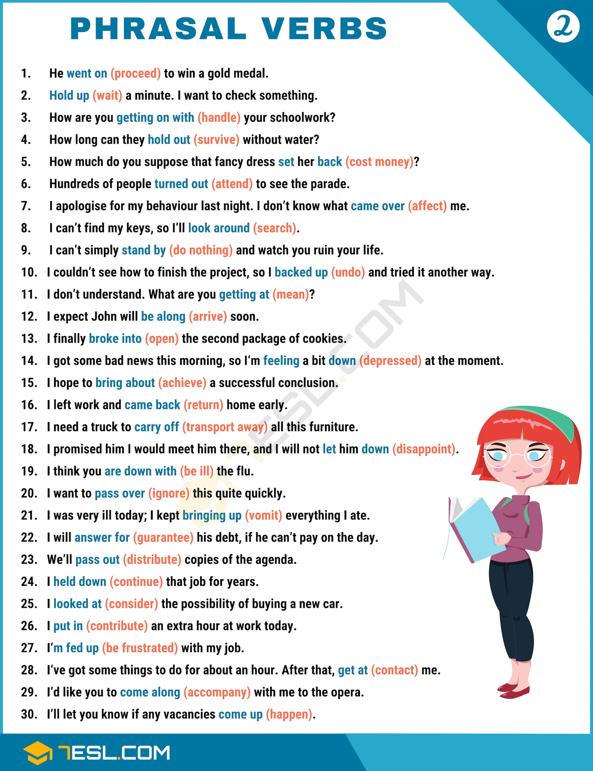 Phrasal Verbs Examples 