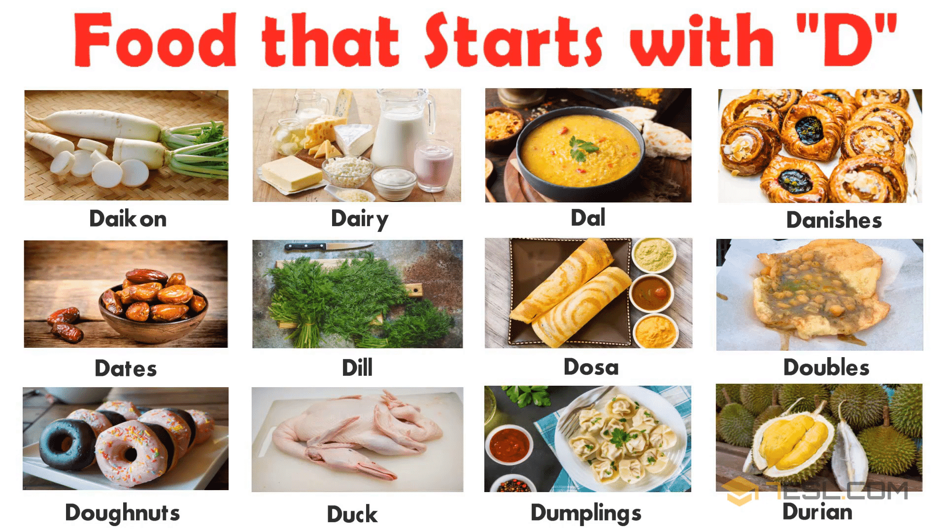 List of Foods: D Food